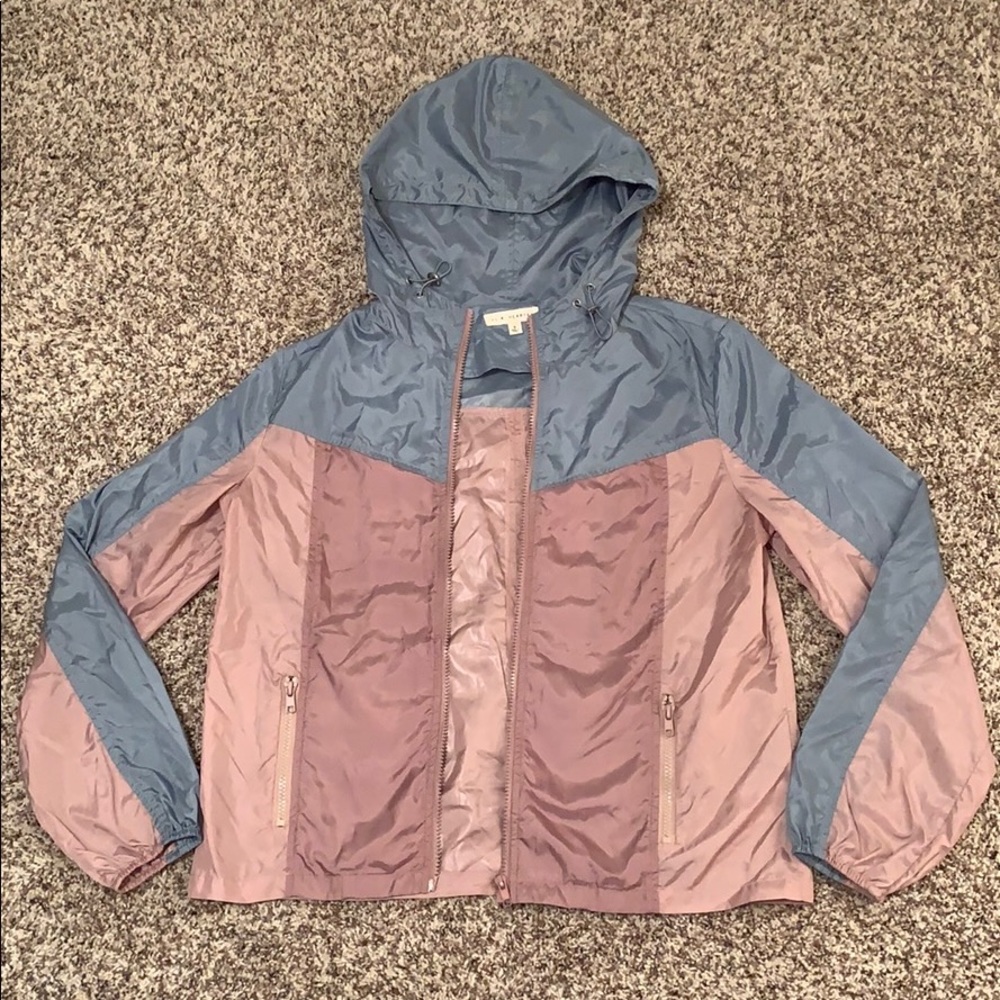 PacSun Multi-Colored Windbreaker/Bomber Jacket